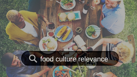 Search for food culture relevance